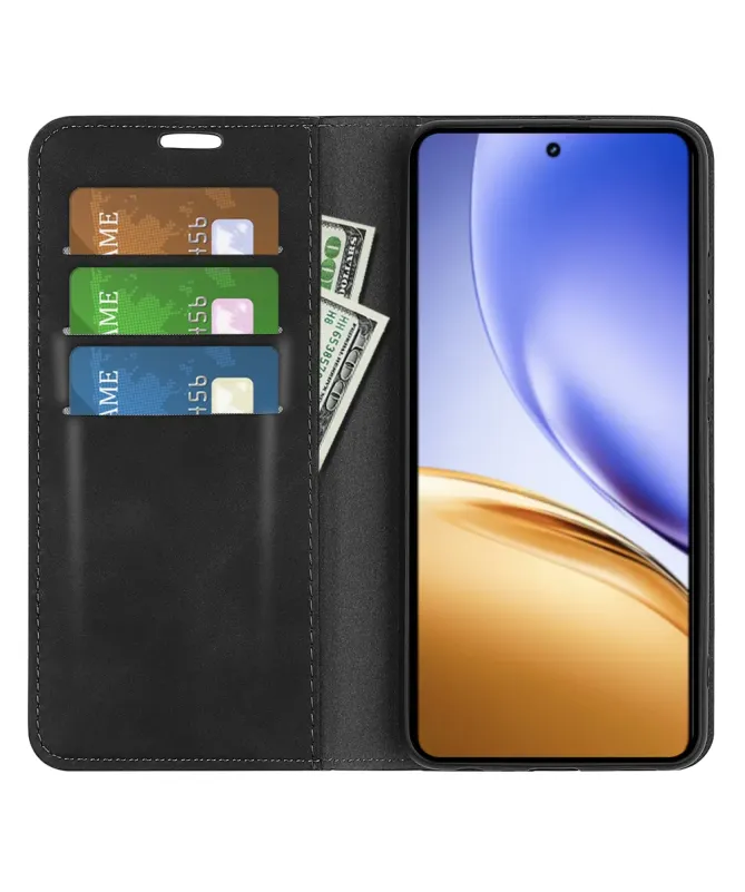 Étui Realme 14 5G / 14T 5G simili cuir fonction stand