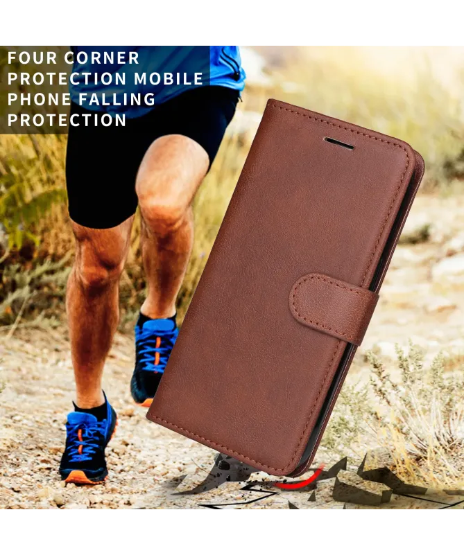 Housse Realme 14 5G / 14T 5G Sylvette simili cuir avec lanière