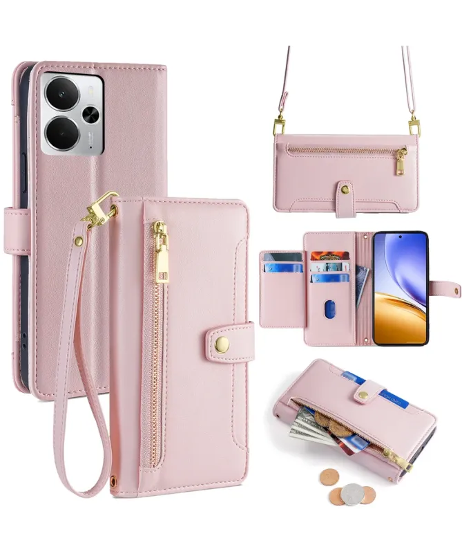 Housse Realme 14 5G / 14T 5G avec Poche Zippée et Bandoulières | Maeli