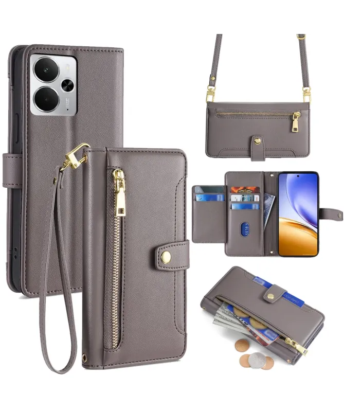 Housse Realme 14 5G / 14T 5G avec Poche Zippée et Bandoulières | Maeli