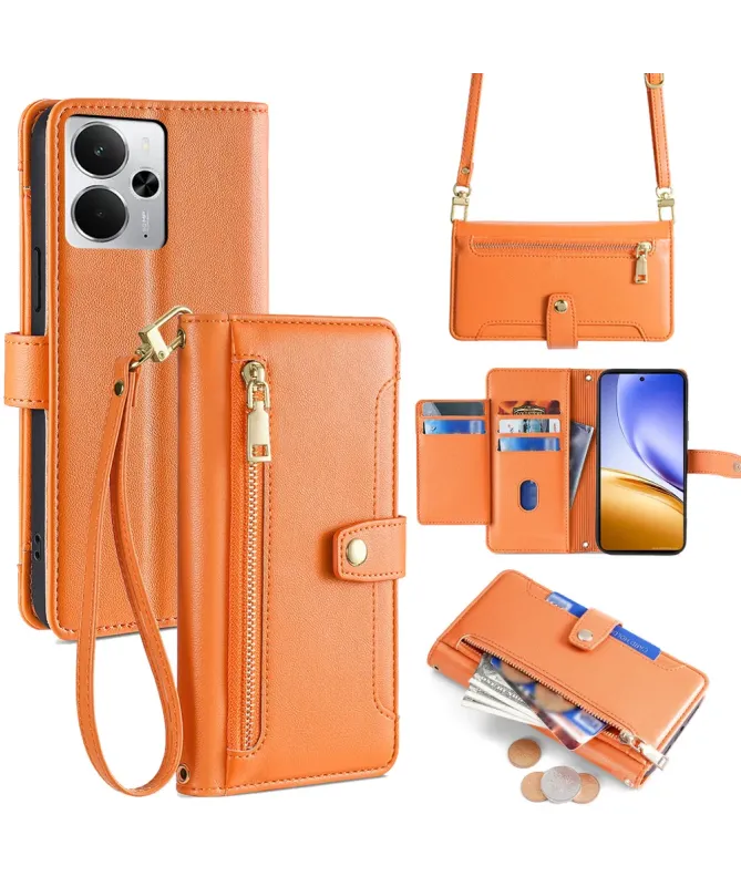 Housse Realme 14 5G / 14T 5G avec Poche Zippée et Bandoulières | Maeli