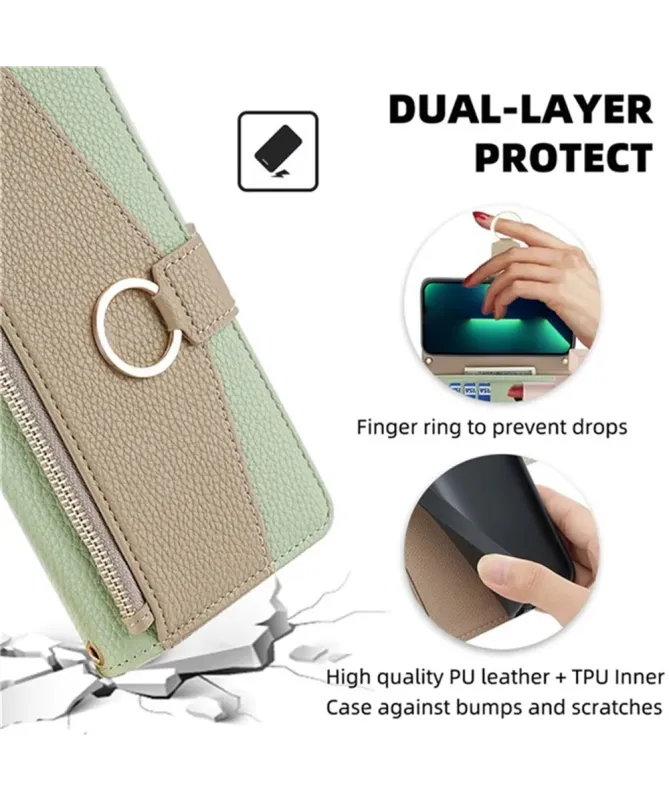 Housse Realme 14 5G / 14T 5G luxury portefeuille avec chaîne