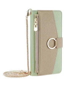 Housse Realme 14 5G / 14T 5G luxury portefeuille avec chaîne