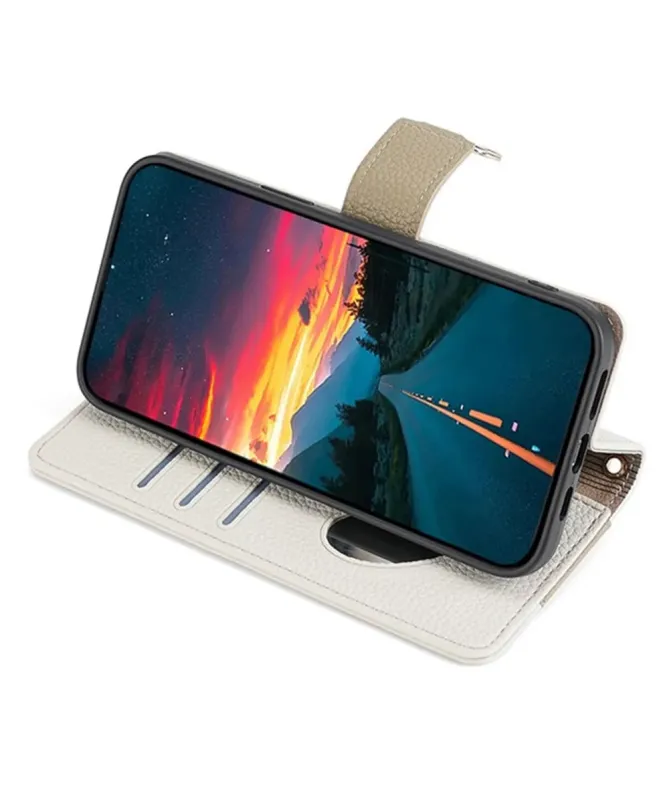 Housse Realme 14 5G / 14T 5G luxury portefeuille avec chaîne