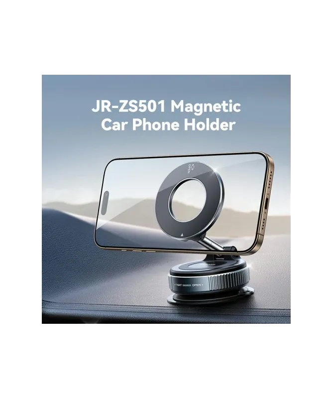 Support Voiture à Ventouse Pliable Magnétique Compatible MagSafe | JR-