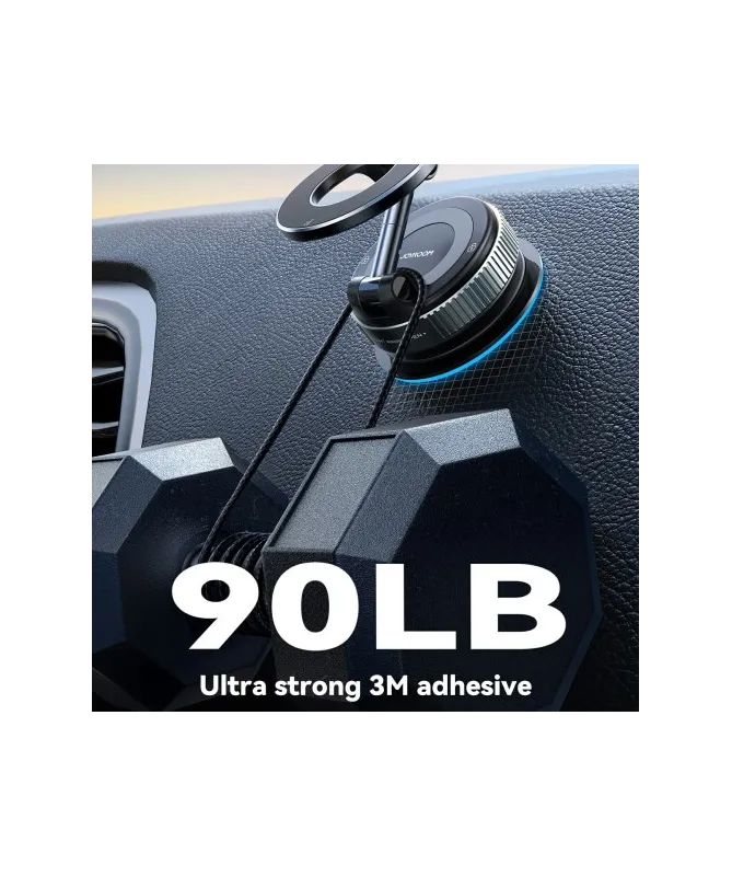 Support Voiture à Ventouse Pliable Magnétique Compatible MagSafe | JR-