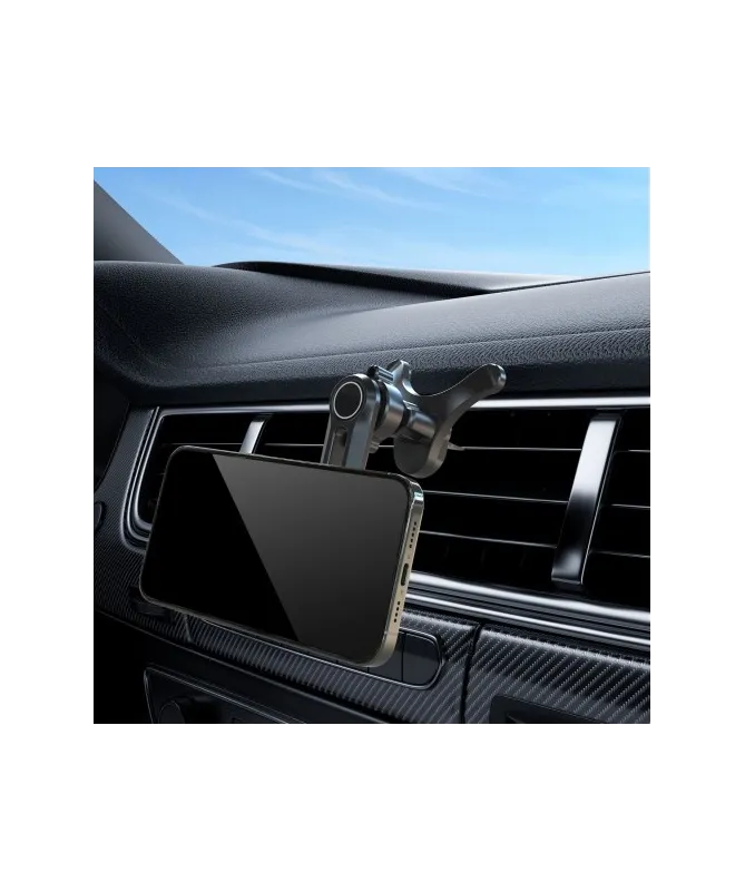 Support Voiture Rotatif Compatible MagSafe avec Fixation Grille d’Aéra