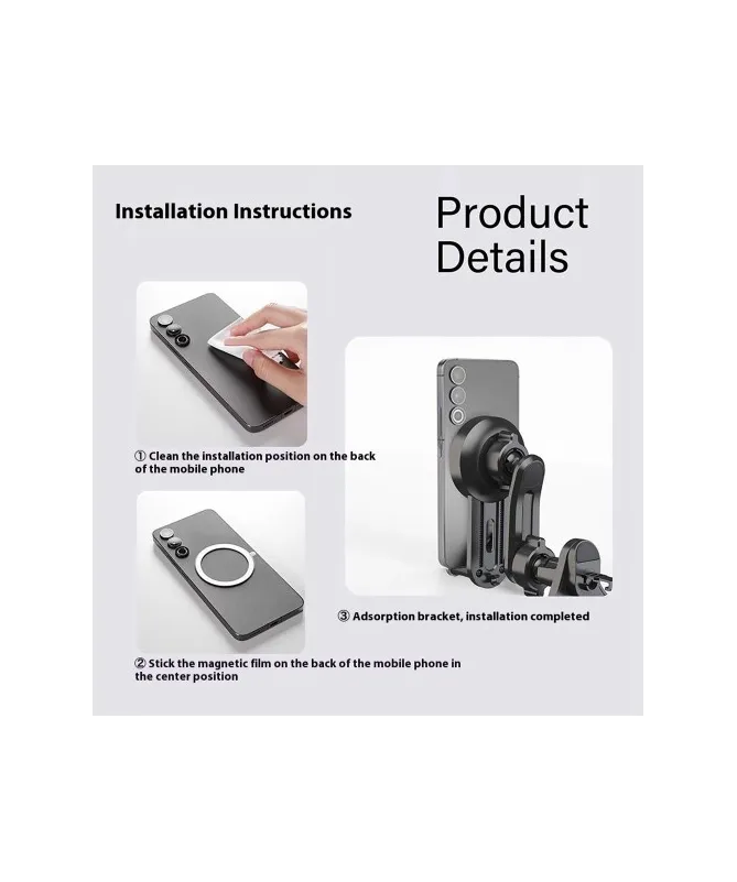 Support Voiture Magnétique pour Smartphone Compatible MagSafe | V004