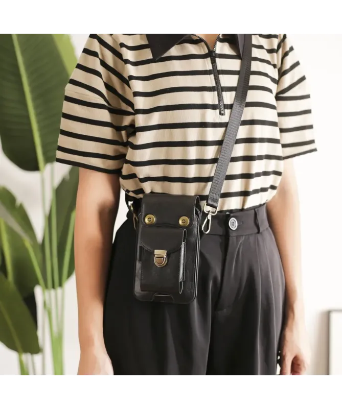 Sacoche Bandoulière Universelle Verticale pour Smartphone jusqu’à 6,7"