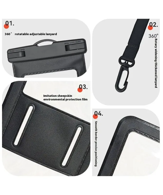 Pochette Étanche Universelle avec Dragonne Rotative IPX8 | Néria