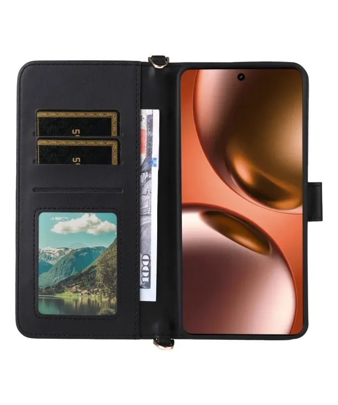 Housse Realme GT 7 / GT 7T avec Bandoulière et Dragonne | Camélia