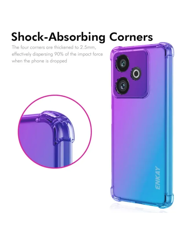 Coque Realme GT 7 / GT 7T Transparente Bicolore