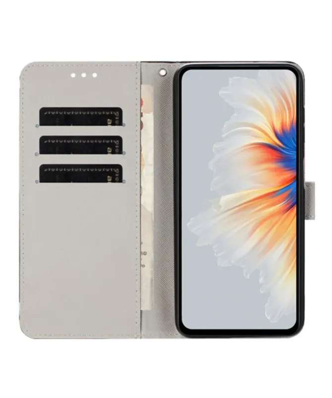 Housse Xiaomi Redmi A5 Cœur Fleuri Papillons Bleus | SERENITY