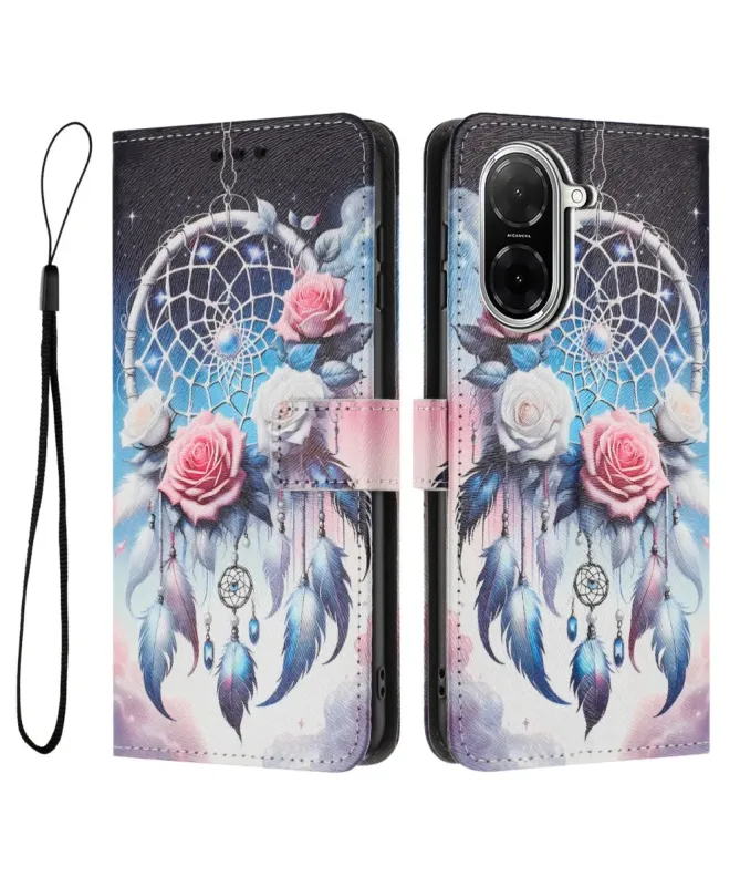 Housse Xiaomi Redmi A5 Attrape-Rêves Roses Bohème | DREAMCATCHER