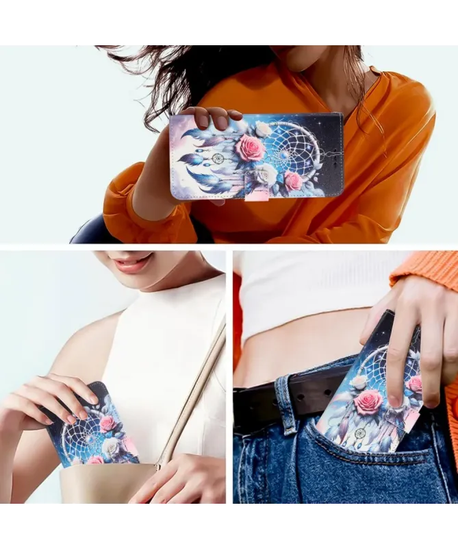 Housse Xiaomi Redmi A5 Attrape-Rêves Roses Bohème | DREAMCATCHER