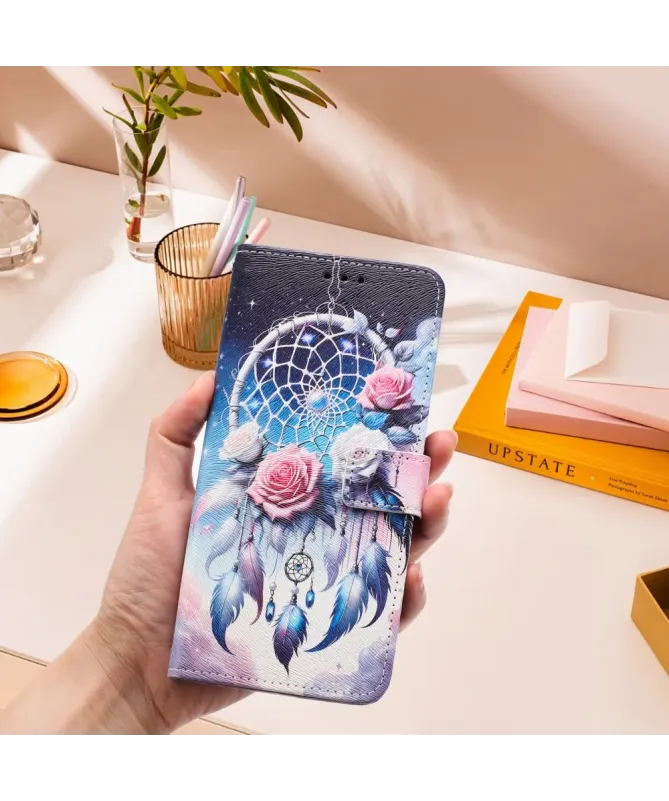 Housse Xiaomi Redmi A5 Attrape-Rêves Roses Bohème | DREAMCATCHER