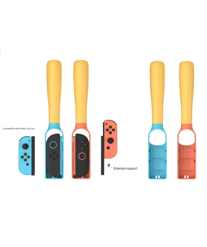 Poignées Baseball pour Joy-Con Nintendo Switch / OLED / Switch 2 - Lot