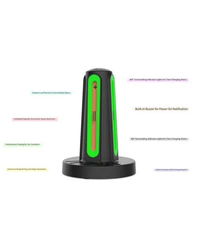 Station de Charge Joy-Con Nintendo Switch 2 avec Rangement Cartouches