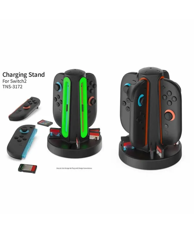 Station de Charge Joy-Con Nintendo Switch 2 avec Rangement Cartouches