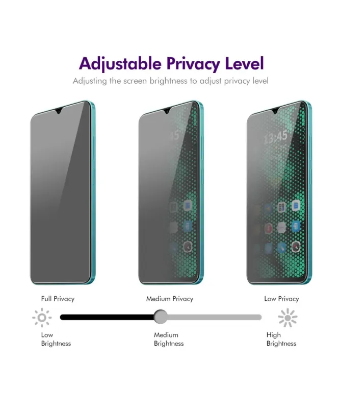 Verre Trempé Anti-Espion pour Xiaomi Redmi A5 4G | Lot de 2