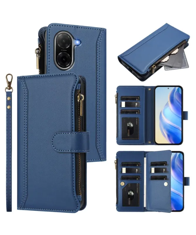 Housse Xiaomi Redmi A5 avec Lanière | 9 Cartes à Fermeture Zippée