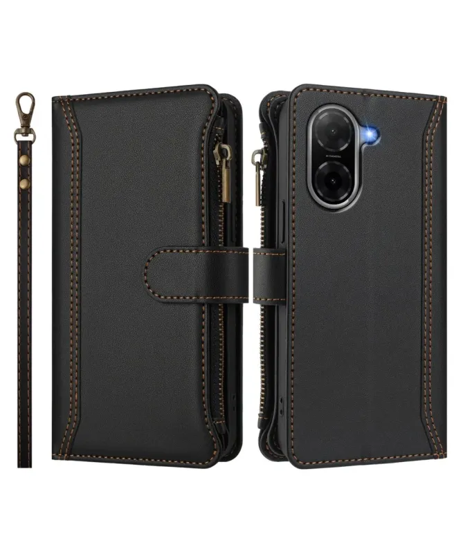 Housse Xiaomi Redmi A5 avec Lanière | 9 Cartes à Fermeture Zippée