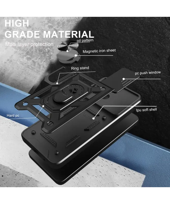 Coque Xiaomi Redmi A5 Camera Slide Fonction Support