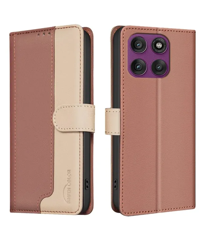 Housse Motorola Edge 60 Pro Bicolore Portefeuille | SOPHIE