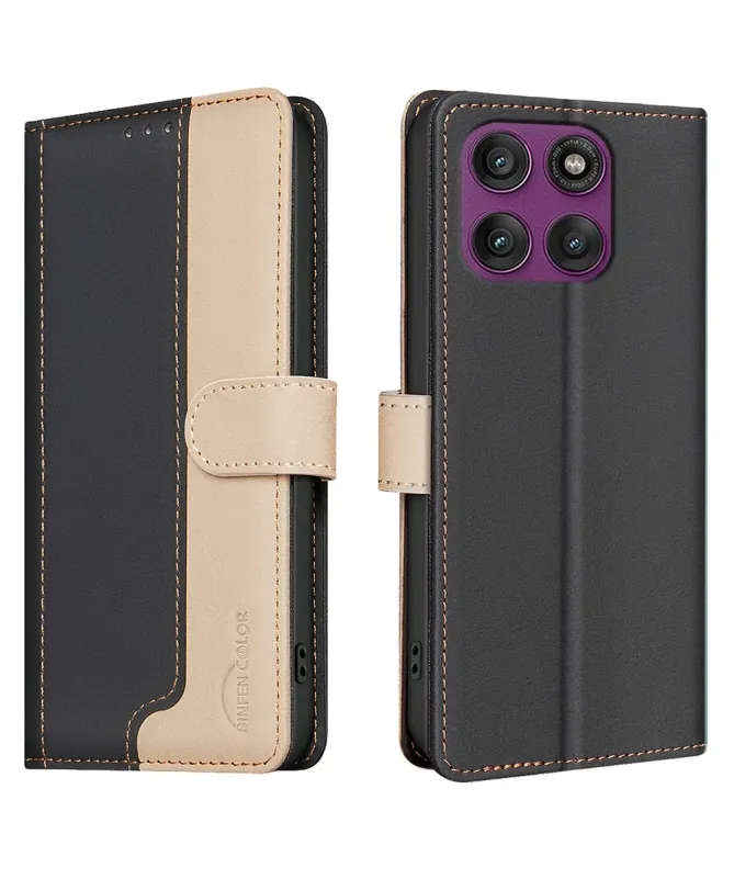 Housse Motorola Edge 60 Pro Bicolore Portefeuille | SOPHIE