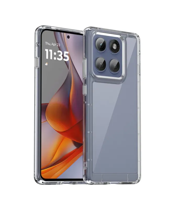 Coque transparente Motorola Edge 60 Pro avec protection d'écran en ver