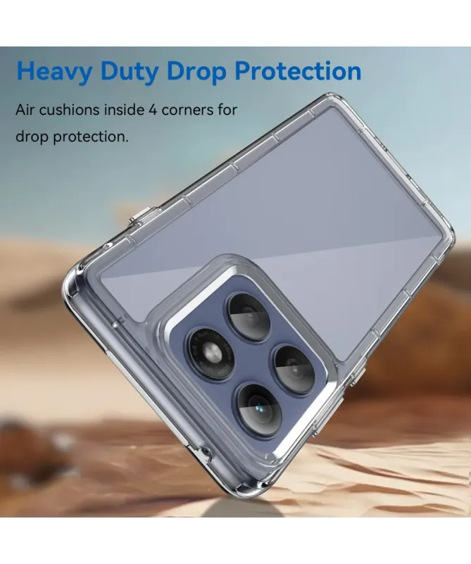 Coque transparente Motorola Edge 60 Pro avec protection d'écran en ver