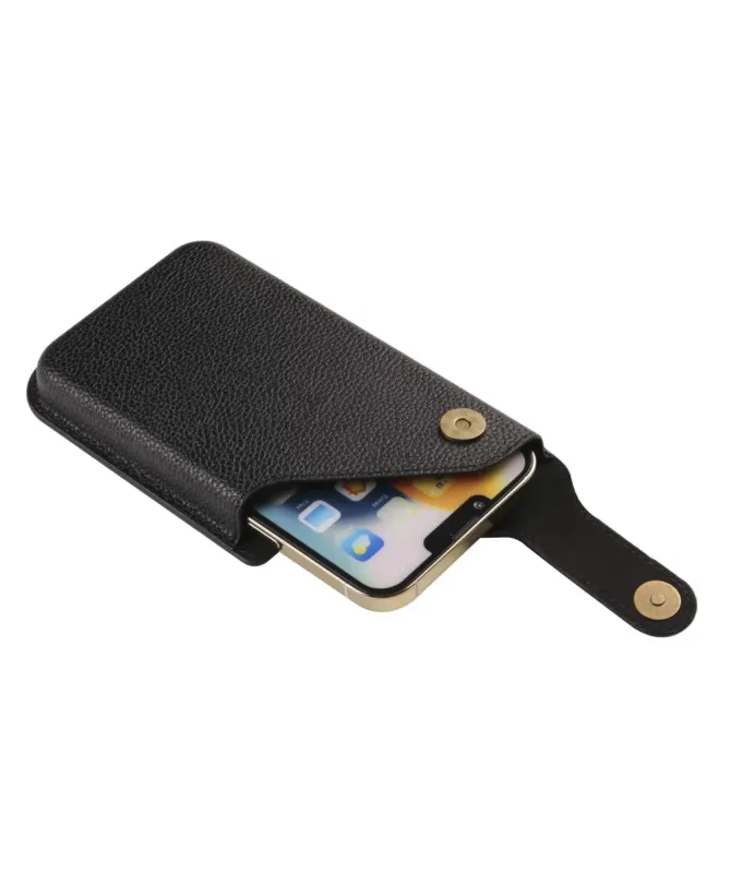 Étui Ceinture Vertical 6.7" Litchi Effet Cuir | Urbanclip