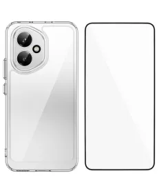Coque transparente Honor 400 avec protection d'écran en verre trempé