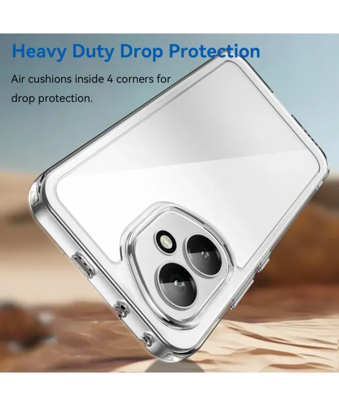 Coque transparente Honor 400 avec protection d'écran en verre trempé