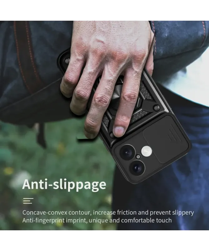 Coque iPhone 17 Camera Slide Fonction Support