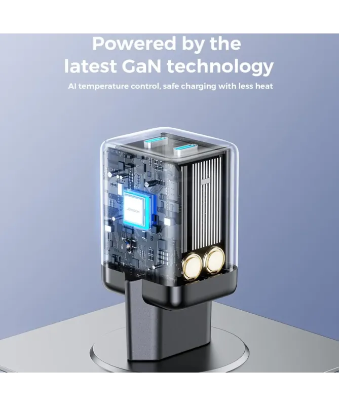 Chargeur Rapide 45W Double USB-C GaN Joyroom | JR-TCG17