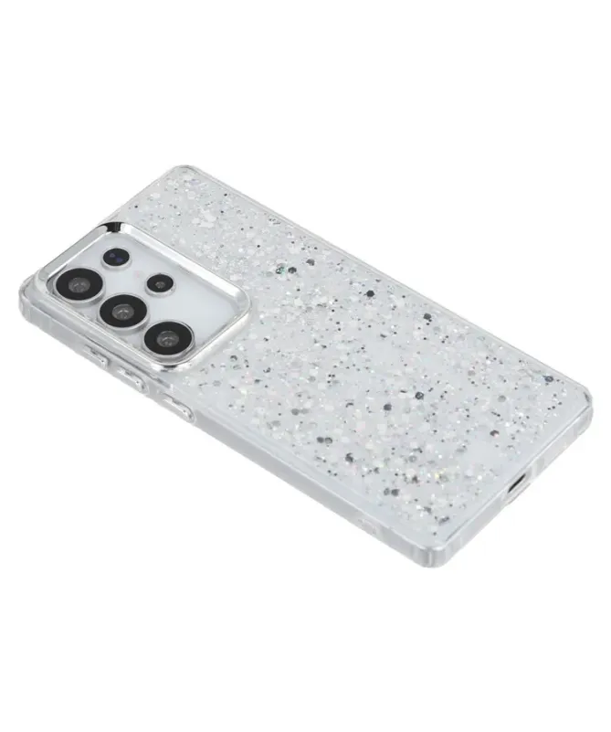 Coque Samsung Galaxy S25 Ultra Pailletée Époxy & Détails Chromés | Mil