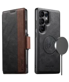 Housse Samsung Galaxy S25 Ultra Magnétique Texture Cuir | Suten