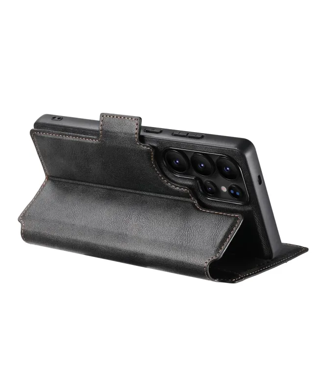 Housse Samsung Galaxy S25 Ultra Magnétique Texture Cuir | Suten