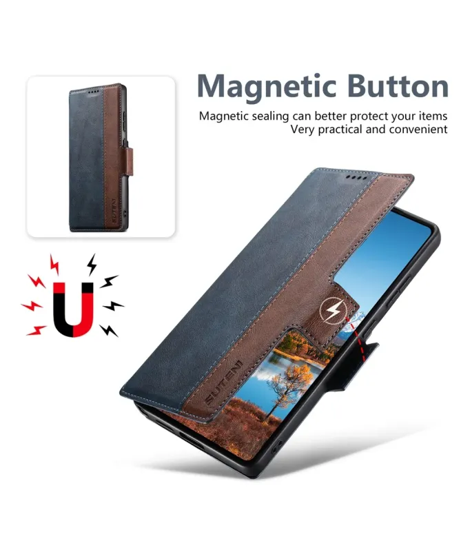 Housse Samsung Galaxy S25 Ultra Magnétique Texture Cuir | Suten