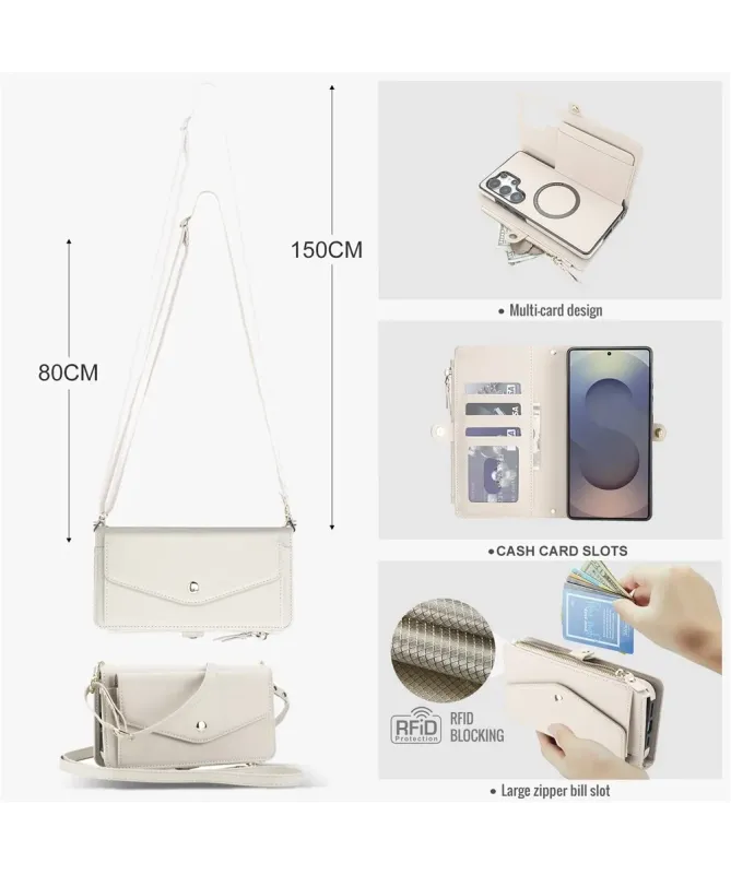 Housse Samsung Galaxy S25 Ultra Détachable Portefeuille | Elina