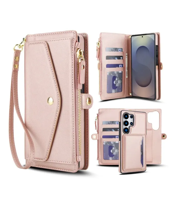 Housse Samsung Galaxy S25 Ultra Détachable Portefeuille | Elina