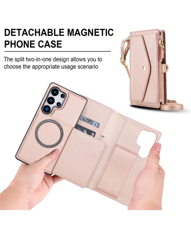 Housse Samsung Galaxy S25 Ultra Détachable Portefeuille | Elina