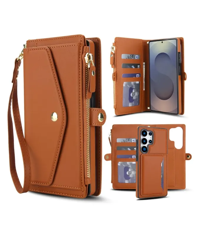 Housse Samsung Galaxy S25 Ultra Détachable Portefeuille | Elina
