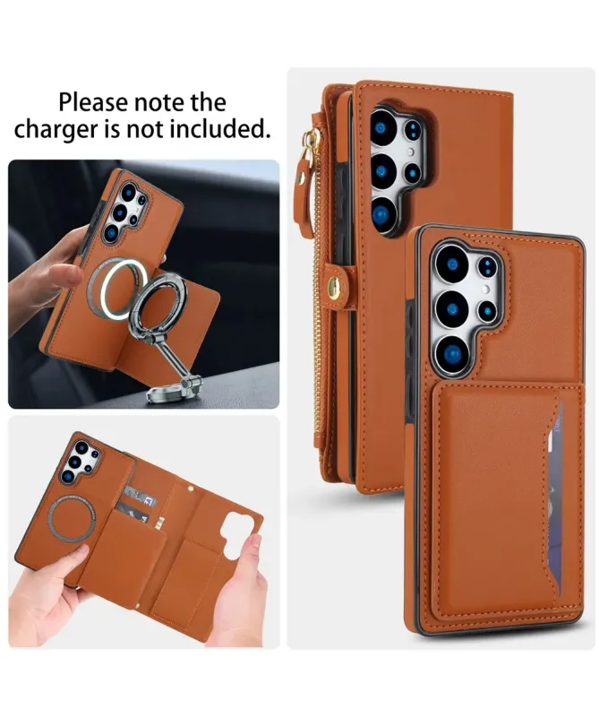 Housse Samsung Galaxy S25 Ultra Détachable Portefeuille | Elina