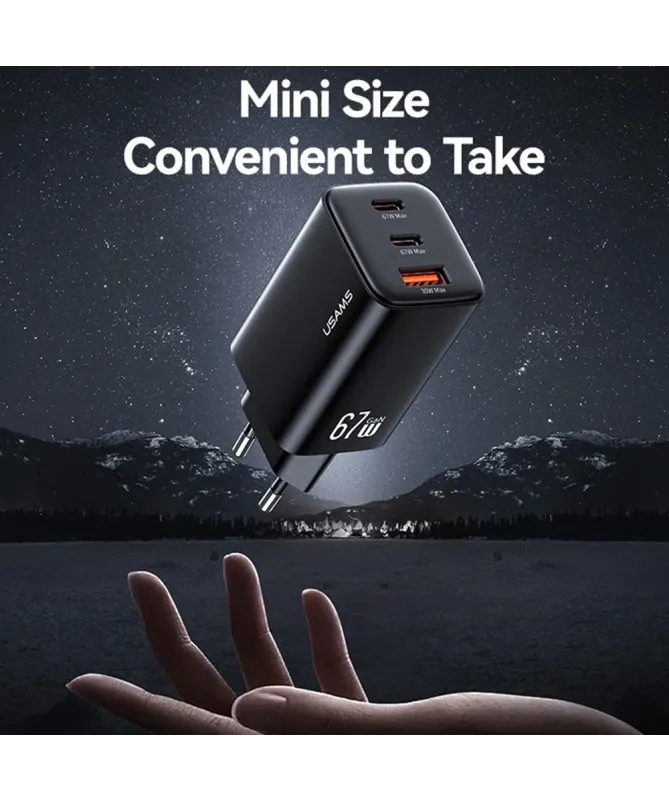 Chargeur Rapide 67W GaN USB-C / USB-A 3 Ports | Vultra