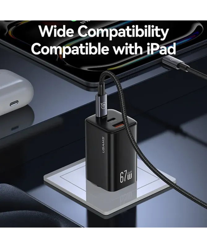 Chargeur Rapide 67W GaN USB-C / USB-A 3 Ports | Vultra