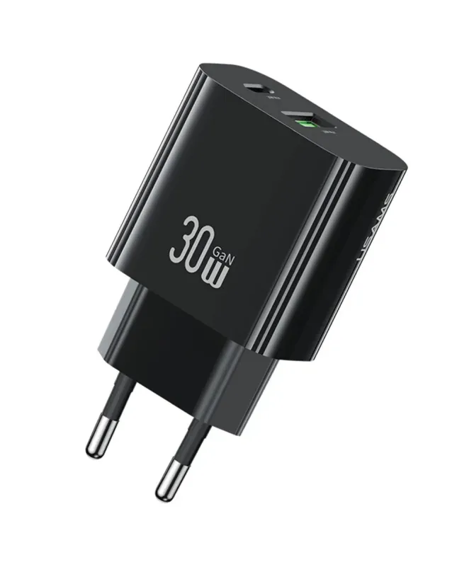 Chargeur Rapide 30W USB-A + USB-C GaN Compact | CC316 T65