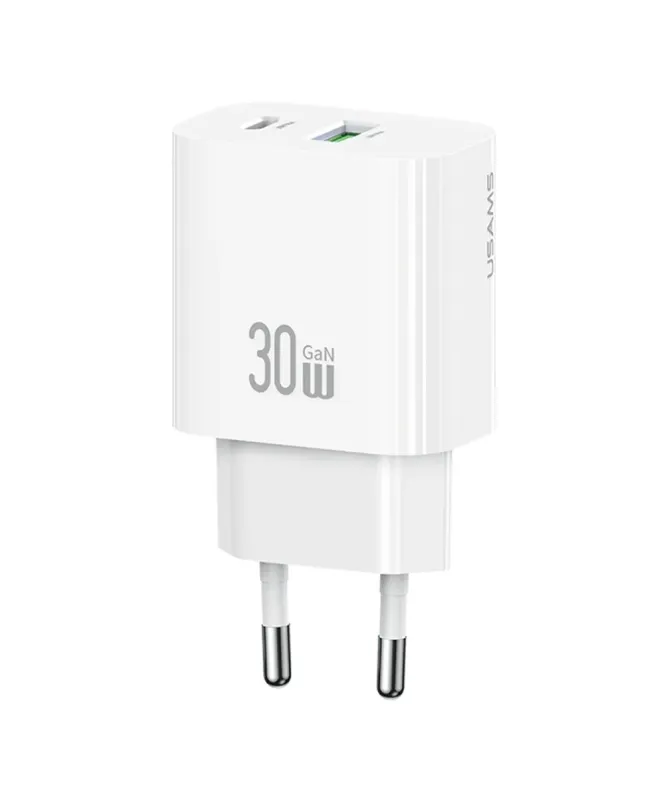 Chargeur Rapide 30W USB-A + USB-C GaN Compact | CC316 T65