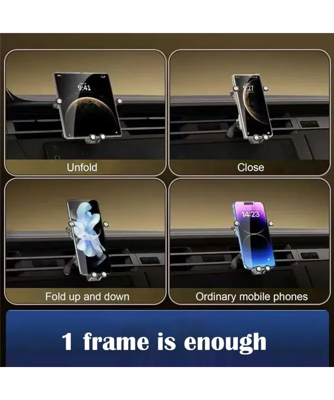 Support voiture 175 Auto Gravity |fixation grille d’aération pour smar